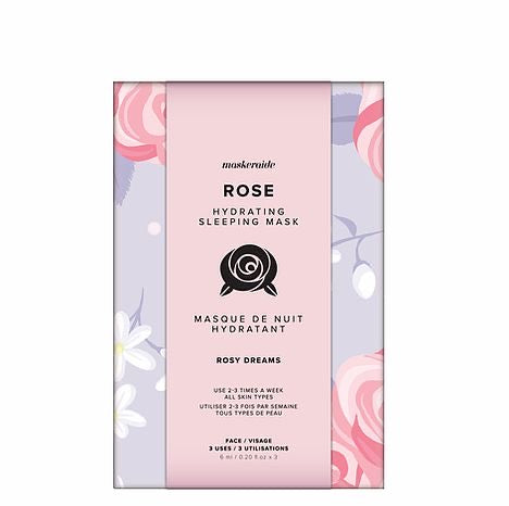 MaskerAide Rose Hydrating Sleeping Mask Sleeve (3 Uses)