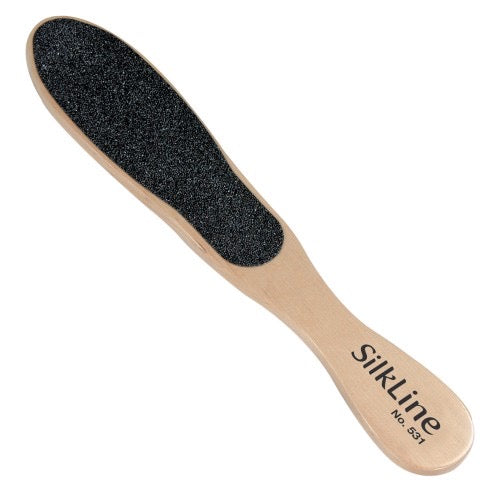 Silkline Foot File Wood Handle Double Sided